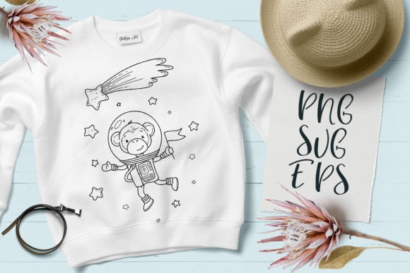 Cute Monkey Happy Baby Animal SVG, EPS: Adorable Graphics for Modern Creators