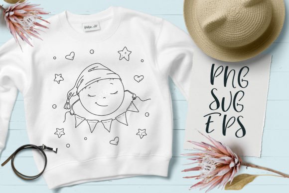 Cute Moon Happy Baby Animal SVG: Whimsy for Modern Projects
