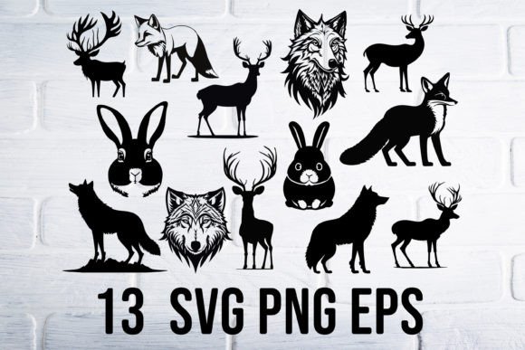 Forest Animal SVG Clipart for Modern Design Projects